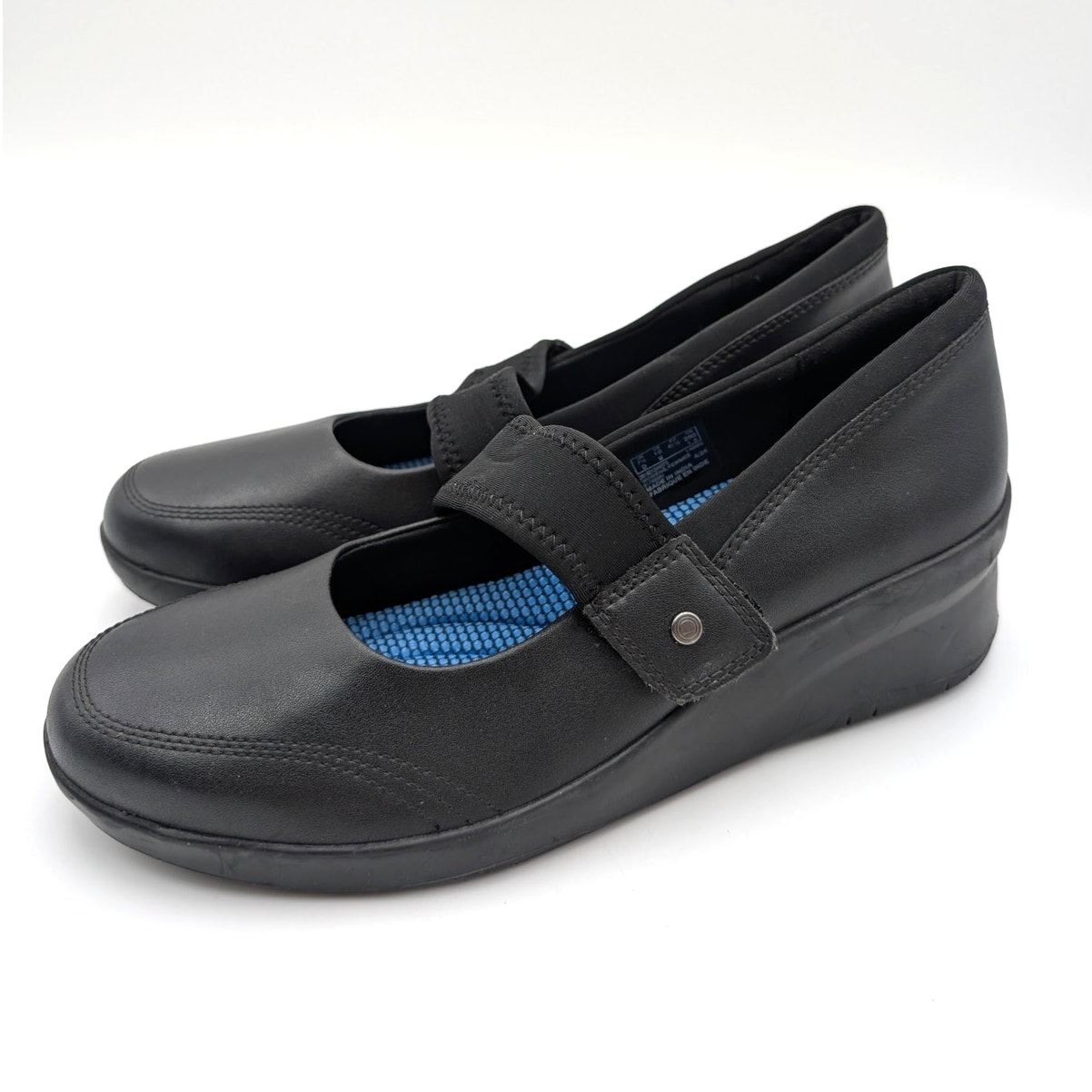 Clarks Suttyn May Mary Jane Wedge Pump Womens Black Size Us10m Eu415 Clarks Suttyn May Mary Jane Wedge Pump Womens Black Size Us10m Eu415